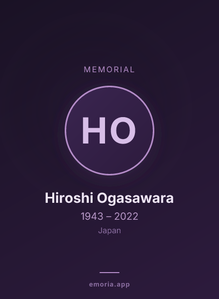 Memorial portrait of Hiroshi Ogasawara