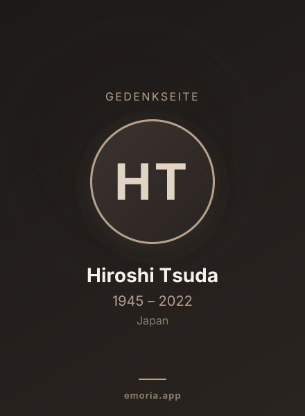 Gedenkportrait von Hiroshi Tsuda