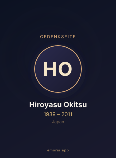 Gedenkportrait von Hiroyasu Okitsu