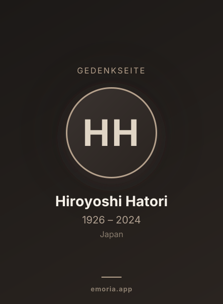 Gedenkportrait von Hiroyoshi Hatori