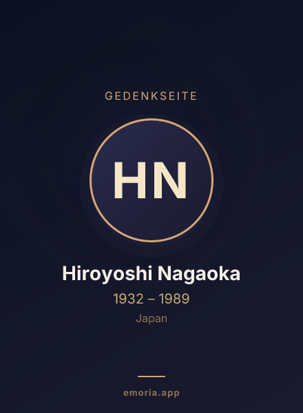 Gedenkportrait von Hiroyoshi Nagaoka