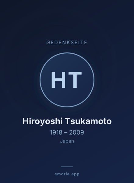 Gedenkportrait von Hiroyoshi Tsukamoto