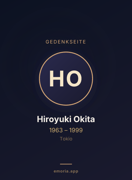 Gedenkportrait von Hiroyuki Okita