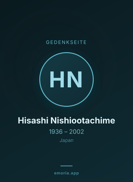 Gedenkportrait von Hisashi Nishiootachime