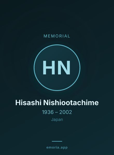 Memorial portrait of Hisashi Nishiootachime