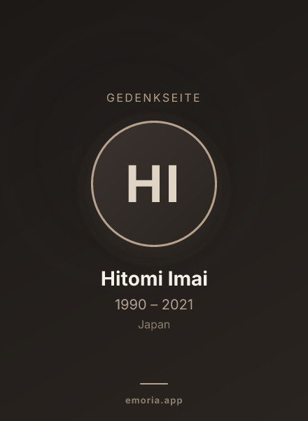 Gedenkportrait von Hitomi Imai