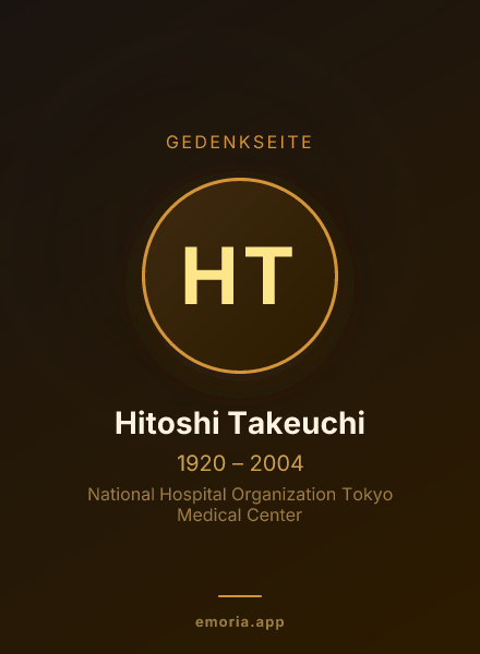 Gedenkportrait von Hitoshi Takeuchi