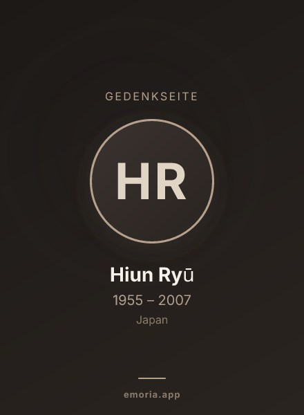 Gedenkportrait von Hiun Ryū