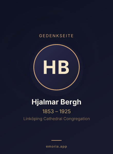 Gedenkportrait von Hjalmar Bergh