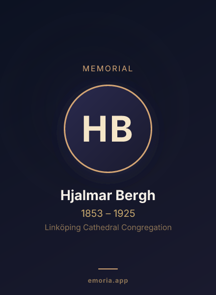 Memorial portrait of Hjalmar Bergh