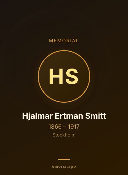 Memorial portrait of Hjalmar Ertman Smitt