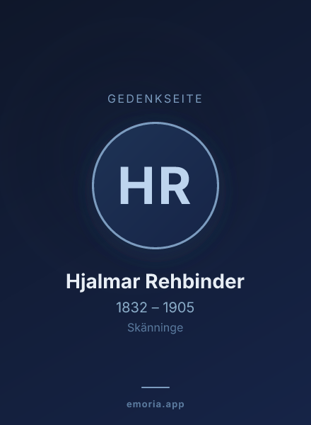 Gedenkportrait von Hjalmar Rehbinder