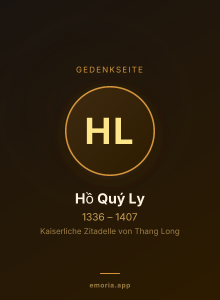 Gedenkportrait von Hồ Quý Ly