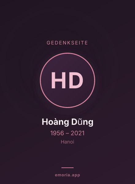 Gedenkportrait von Hoàng Dũng