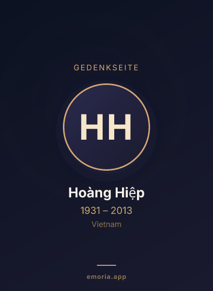 Gedenkportrait von Hoàng Hiệp