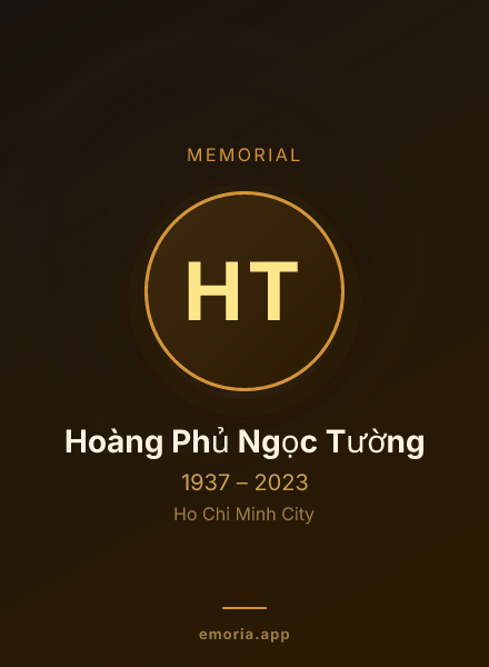 Memorial portrait of Hoàng Phủ Ngọc Tường