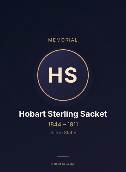 Memorial portrait of Hobart Sterling Sacket