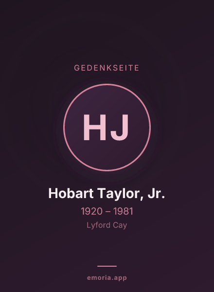 Gedenkportrait von Hobart Taylor, Jr.