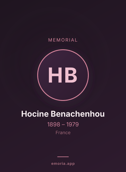 Memorial portrait of Hocine Benachenhou