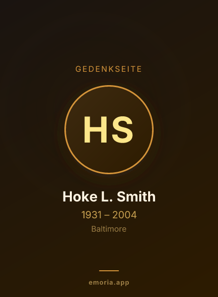 Gedenkportrait von Hoke L. Smith