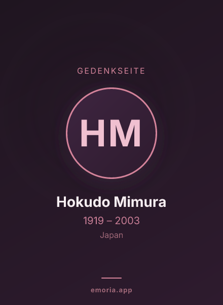 Gedenkportrait von Hokudo Mimura