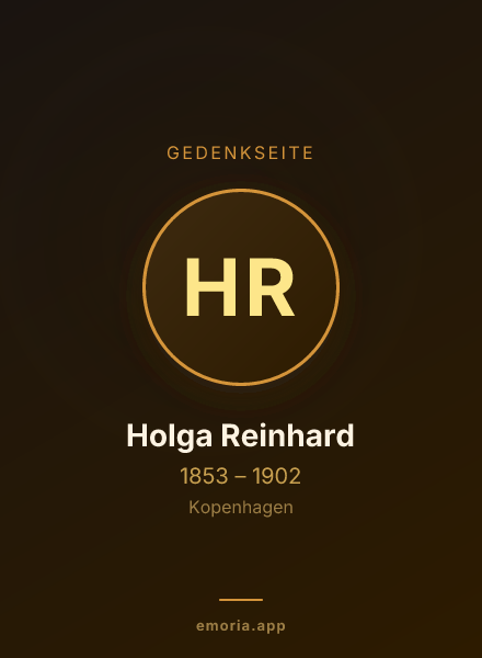 Gedenkportrait von Holga Reinhard