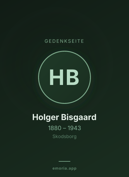 Gedenkportrait von Holger Bisgaard