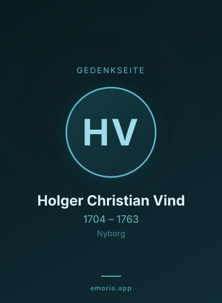 Gedenkportrait von Holger Christian Vind