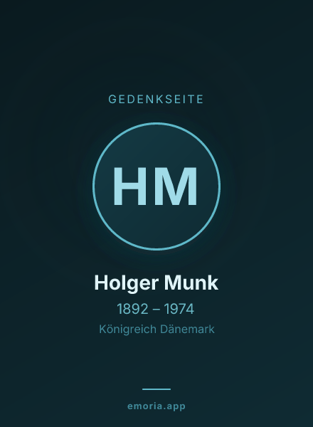 Gedenkportrait von Holger Munk