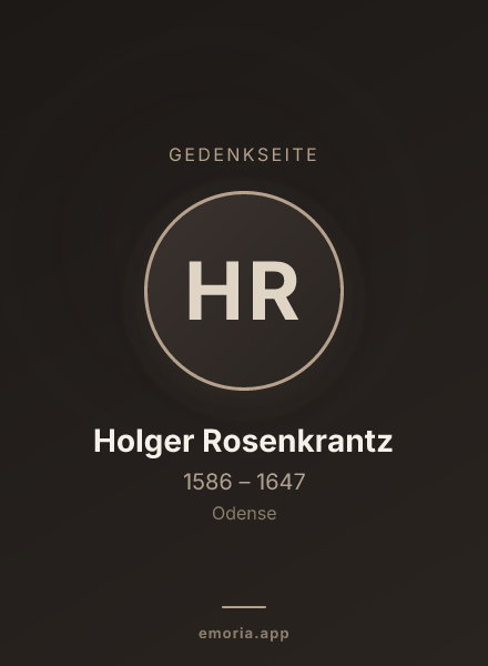 Gedenkportrait von Holger Rosenkrantz