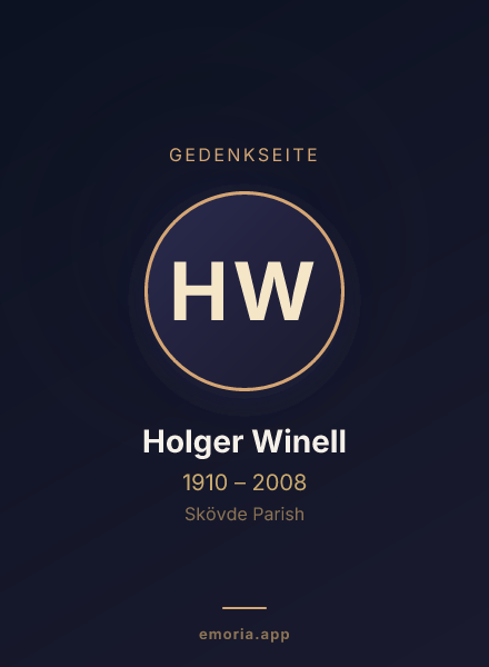 Gedenkportrait von Holger Winell