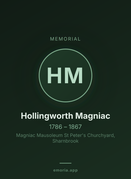 Memorial portrait of Hollingworth Magniac