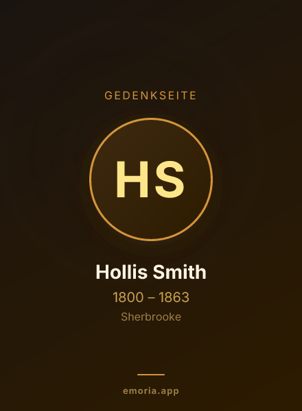 Gedenkportrait von Hollis Smith