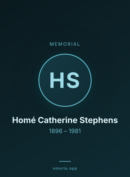 Memorial portrait of Homé Catherine Stephens