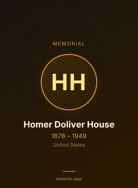Memorial portrait of Homer Doliver House
