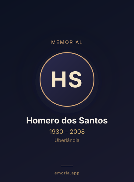 Memorial portrait of Homero dos Santos
