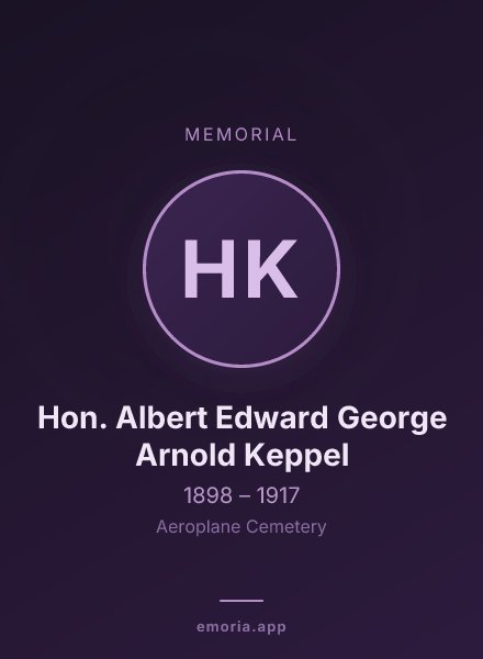 Memorial portrait of Hon. Albert Edward George Arnold Keppel