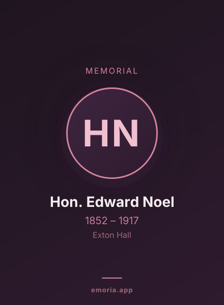 Memorial portrait of Hon. Edward Noel