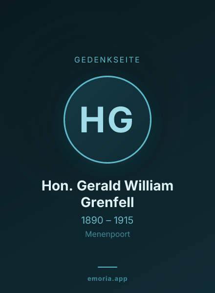 Gedenkportrait von Hon. Gerald William Grenfell