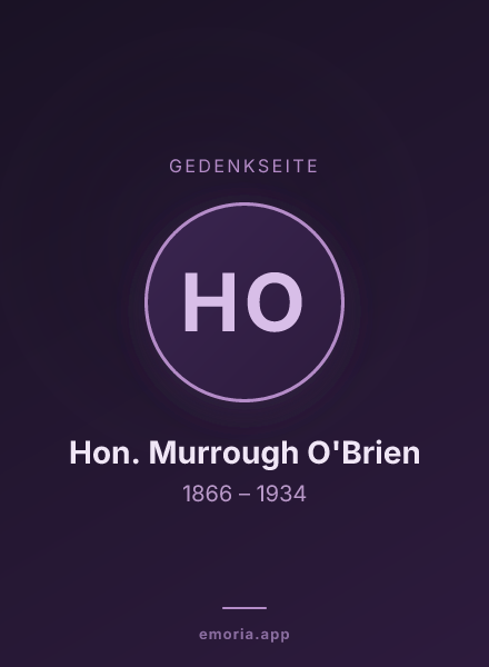 Gedenkportrait von Hon. Murrough O'Brien