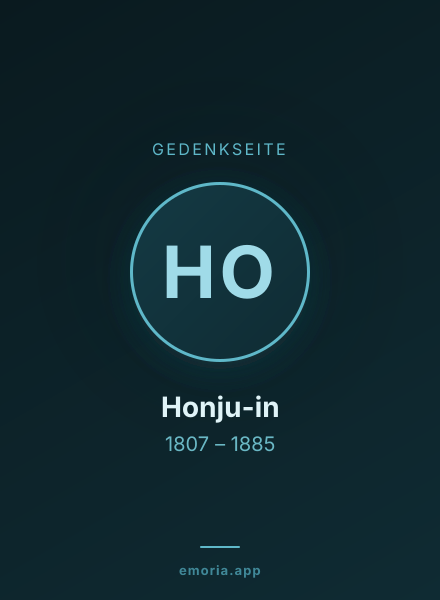 Gedenkportrait von Honju-in