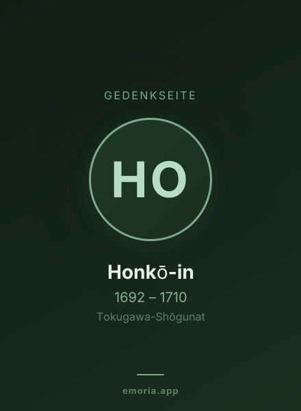 Gedenkportrait von Honkō-in