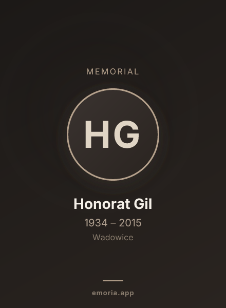 Memorial portrait of Honorat Gil