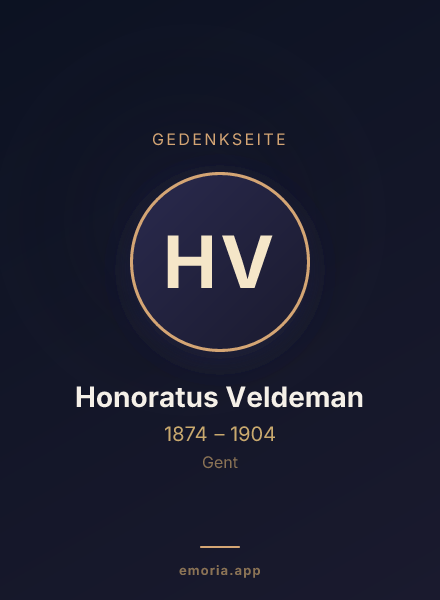 Gedenkportrait von Honoratus Veldeman