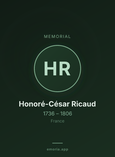 Memorial portrait of Honoré-César Ricaud
