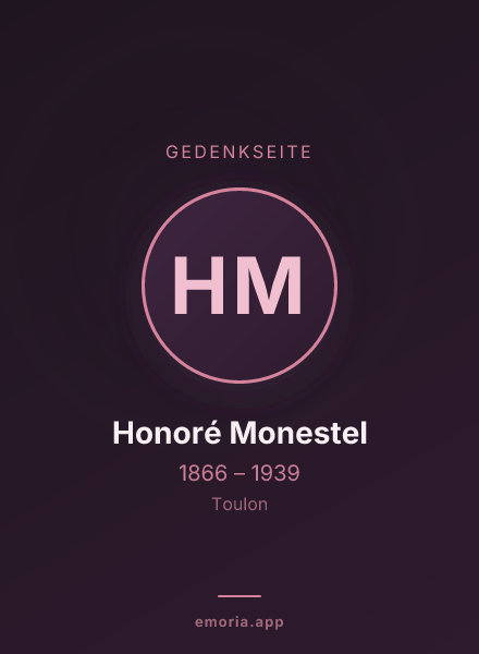 Gedenkportrait von Honoré Monestel
