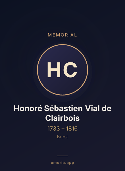 Memorial portrait of Honoré Sébastien Vial de Clairbois