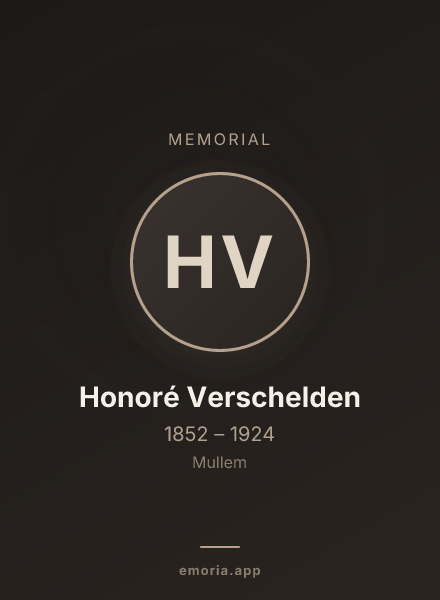 Memorial portrait of Honoré Verschelden