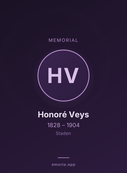 Memorial portrait of Honoré Veys