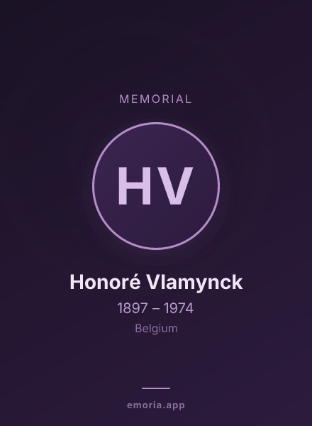 Memorial portrait of Honoré Vlamynck